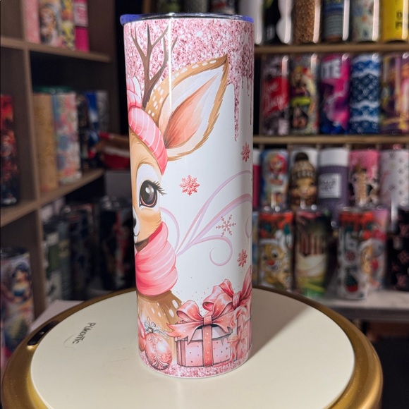 20oz Christmas Deer Tumbler - Picture 3 of 4